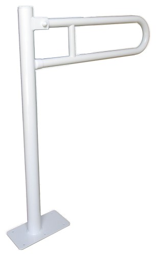 Uchwyt uchylny WC wolnostojący dla niepełnosprawnych 70cm fi32 biały