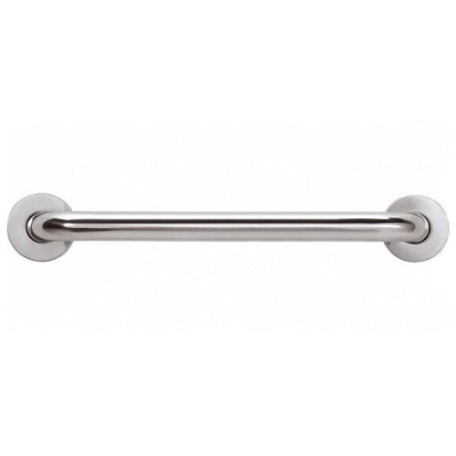 Poręcz prosta dla niepełnosprawnych 40cm fi32mm stal nierdzewna polerowana z maskownicami