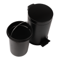 Kosz pedałowy czarny mat 20l Black Faneco