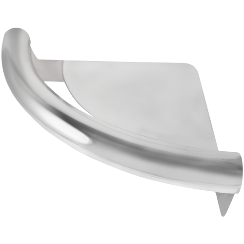 Uchwyt łazienkowy narożny z półką Vital Deante stal polerowana