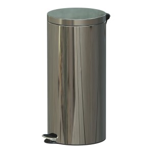 Kosz na śmieci 30l HiG stal połysk