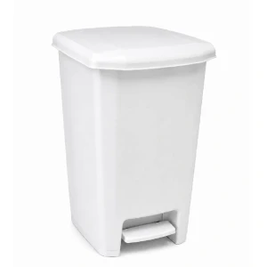 Kosz na śmieci 25l KP25TB pedałowy biały