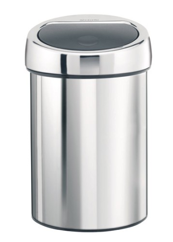 Kosz na śmieci touch bin 3L Brabantia stal błyszcząca