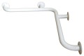 Uchwyt kątowy prysznicowy 60/60cm fi 32mm biały