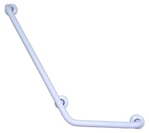 Uchwyt kątowy specjalny lewy 135º 80/40cm fi 25mm biały