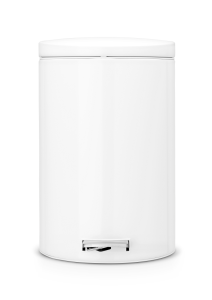 Kosz na śmieci 20L pedałowy Silent z wkładką bio WHITE Brabantia