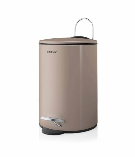 Kosz na śmieci 3L TUBO Blomus stal, tworzywo,ciemnobeżowy