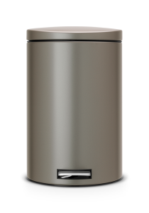 Kosz na śmieci 20L pedałowy Silent z wkładką bio PLATINUM Brabantia