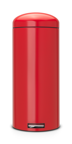 Kosz na śmieci pedałowy 30L Retro Silent PASSION RED Brabantia 