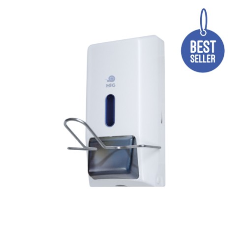 Dozownik łokciowy do mydła w płynie 0,8L Pressto 1 White HIG